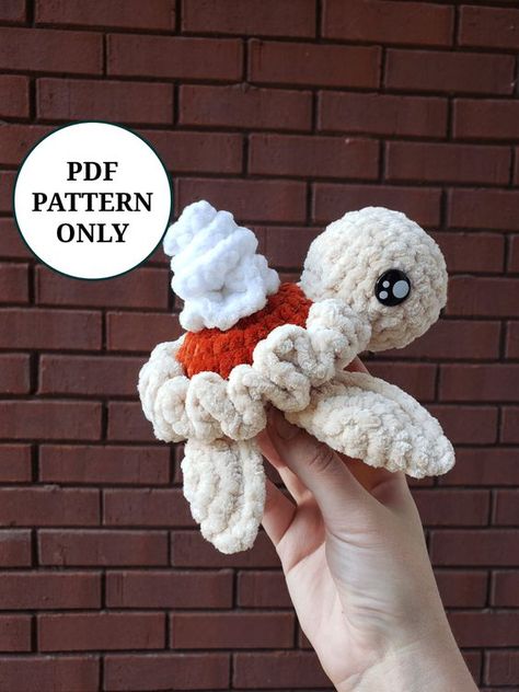 Pie Turtle Pattern Crochet PDF Download Beginner Friendly Amigurumi Crochet toys ideas #crochettoysideas #crochet #crochettoy #crochetpattern #crochetpatterns 2.661 Fall Crochet Patterns Easy, Pumpkin Pie Turtle Crochet Pattern Free, Pumpkin Pie Turtle Crochet, Crochet Pie Turtle, Crochet Turtles Free Patterns, Strawberry Turtle Crochet Pattern, Pie Turtle Crochet, Crochet Food Animals, Crafts You Can Sell