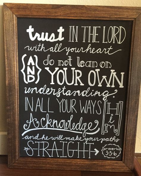 Framed Chalkboard Scripture Chalkboard Scripture, Elevated Bed, Chalkboard Ideas, Framed Chalkboard, Letter Sign, Chalkboard Quote Art, Hand Lettering, Chalkboard, Handmade Gift