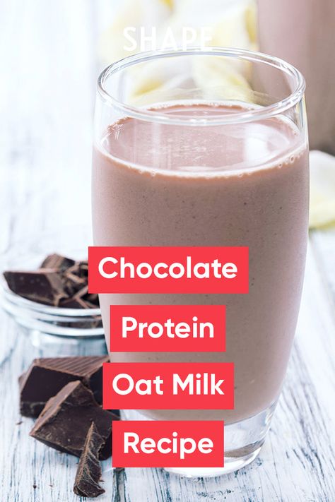 Oat Milk Protein Shake, Protein Chocolate Milk, Protein Powder Drink Recipes, Nursing Snacks, Oat Milk Smoothie, Protein Smoothie Recipes Healthy, Milk Nutrition Facts, High Protein Smoothie Recipes, Smoothie Protein