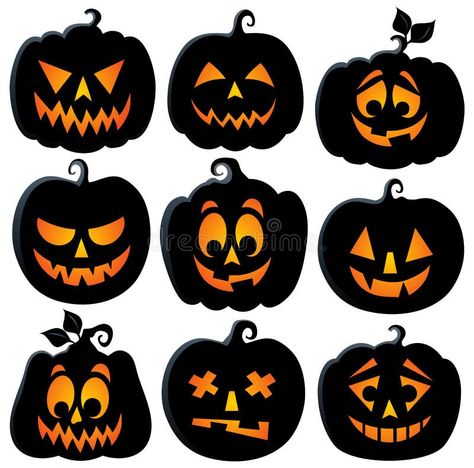 Cute Simple Jack O Lantern, Jack-o-lantern Faces, Jack O Lantern Moon And Stars, Happy Jack O Lantern, Jack O Lantern Clipart, Scary Pumpkin Faces, Halloween Sleepover, Halloween Borders, Halloween Text