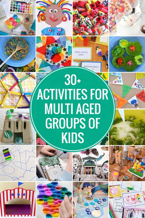 30 Activities for Multi Age Groups - Picklebums Large Group Activities, Kids Group Activities, Playgroup Activities, School Age Activities, Group Crafts, Frugal Family, Childcare Activities, Daycare Activities, Drawing Activities