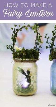 Garden Party Decorations Diy, Fairy Lantern, Fun Diy Craft Projects, Fairy Lanterns, Fairy Garden Party, Summer Fairy, Lantern Ideas, Fairy Jars, Garden Party Decorations