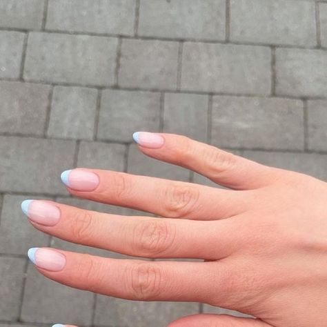 Elizabeth Rhiannon Fiander on Instagram: "I was just thinking 💭 💒 “something blue” could be your wedding manicure 👰🏻‍♀️💍 @biosculpturegelgb Gels #weddingnails #bridenails #biosculpture" Blue Dress Manicure, Wedding Blue Nails, Natural Nails With Blue, Blue Nails Bride, Wedding Nails With Blue Accent, Blue Bride Nails, Wedding Nails For Bride Something Blue, Nails With A Blue Dress, Bridesmaid Nails Blue Dress