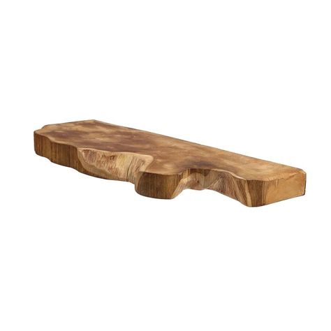 Takara Live Edge Shelves | West Elm Live Edge Shelf, Live Edge Shelves, Functional Artwork, Natural Teak Wood, Iron Accents, Rustic Floating Shelves, Teak Wall, Wood Wall Shelf, Wood Floating Shelves