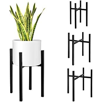 Mid Century Plant Stand, Mid Century Plants, Flower Pot Stand, Indoor Plant Wall, Iron Plant Stand, Metal Flower Pots, Wall Planters Indoor, Modern Plant Stand, Plant Stands Outdoor