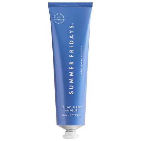 Jet Lag Mask + Moisturizer - Summer Fridays | Sephora Summer Fridays Jet Lag Mask, Jet Lag Mask, Skincare Summer, Oily Skincare, Mask For Dry Skin, Hydrating Face Mask, Overnight Mask, Favorite Skincare Products, Mascara Facial