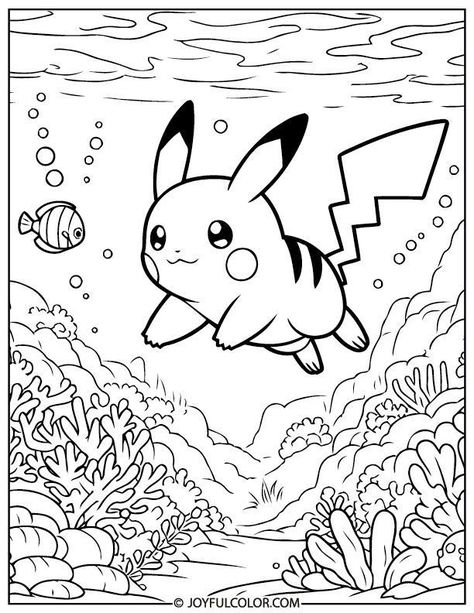 Pikachu fans, rejoice! Download 20 free, printable coloring pages and bring your favorite Pokémon character to vibrant life. Pokemon Printables, Pikachu Coloring, Pokemon Coloring Sheets, Pikachu Coloring Page, Mobil Mustang, Pikachu Art, Pokemon Coloring Pages, Pokemon Coloring, Animal Coloring Books