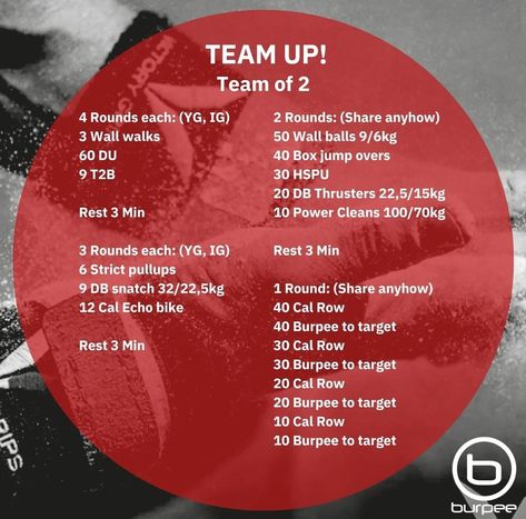 Team Wod, Partner Wod, Partner Workouts, Crossfit Wods, Crossfit Wod, Box Jumps, Power Clean, Partner Workout, Crossfit Workouts