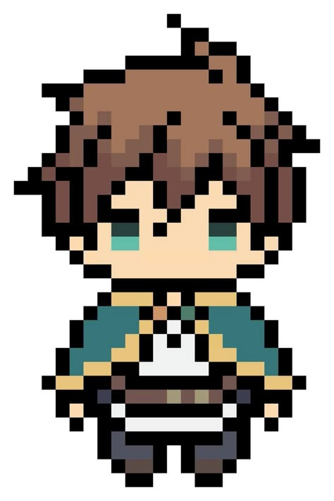 Konosuba 001 pixel art Pixilated Art Anime, Chibi Guy, Chibi Pixel Art, 16x16 Pixel Art, Pixlr Art, Pixel Chibi, Twilight Forest, Art Skateboard, Game Maker