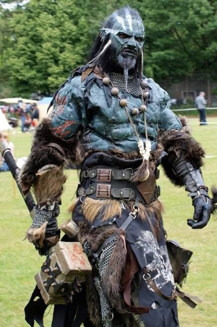 orc Monster Cosplay, Medieval Series, Batman Christian Bale, Larp Costume, Batman Begins, 다크 판타지, Fantasy Costumes, Amazing Cosplay, Fantasy Armor