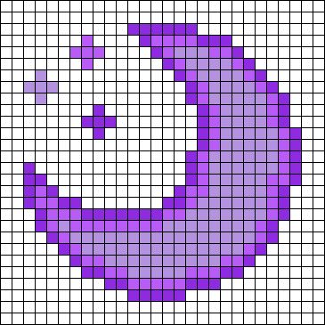 Moon Perler Bead Pattern, 20x20 Pixel Art, Moon Pixel Art, Graph Art, Crochet Graphs, Graph Patterns, Crochet Graph, Pixel Drawing, Pixel Crochet