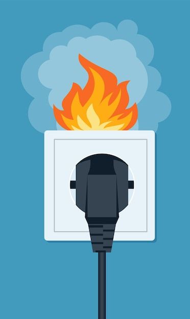 Vector socket and plug on fire from volt... | Premium Vector #Freepik #vector #short-circuit #electric-socket #power-outlet #electrical-outlet Electric Socket, Electric Plug, Fire Video, Psd Icon, Short Circuit, Electrical Outlets, Power Outlet, Flat Illustration, On Fire