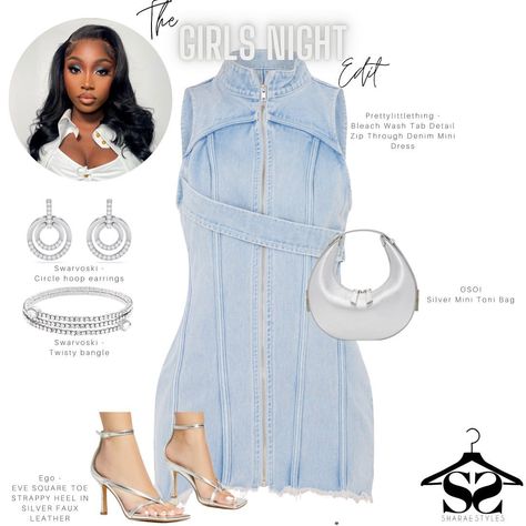 Dressy Casual Outfits, Teen Swag Outfits, Effortlessly Chic Outfits, Denim Mini Dress, Cute Comfy Outfits, Dressy Outfits, Cute Swag Outfits, Baddie Outfits Casual, Womens Casual Outfits