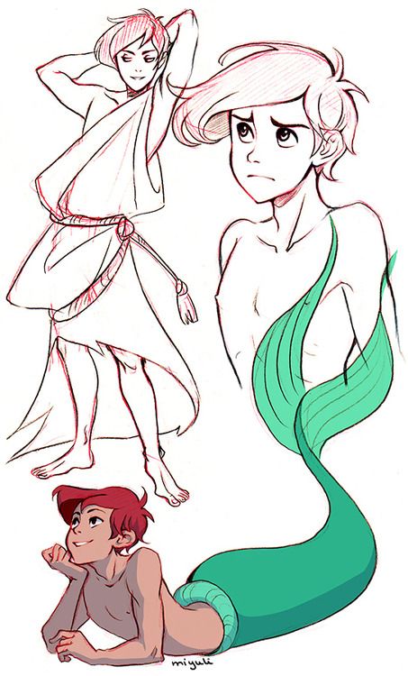 Genderbending Disney by Miyuli - ariel Disney Gender Swap, Gender Bent Disney, Disney Gender Bender, Princesas Disney Anime, Drawing Hands, Pinturas Disney, Ariel The Little Mermaid, Disney Fan Art, Disney And Dreamworks