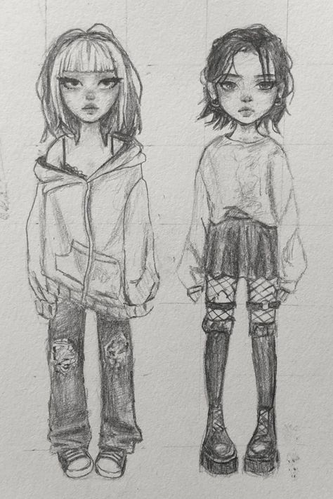 Goth Person Drawing, Everskies Drawing, Goth Sketches, Goth Person, Super Easy Drawings, Person Drawing, Sketches Of People, Stranger Things Art, Indie Art