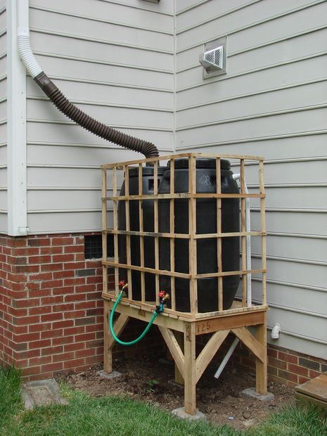 Rain Barrel Stand, Rain Barrel System, Water Collection System, Water From Air, Water Barrel, Recycled Pallet, Water Collection, Rainwater Harvesting, Recycled Pallets