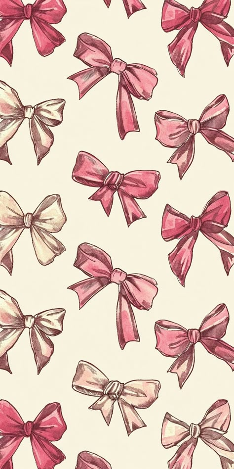 Pink Wallpaper Ipad, Bow Wallpaper, Wallpaper Doodle, Simple Phone Wallpapers, Simple Iphone Wallpaper, Iphone Wallpaper Photos, Pink Wallpaper Iphone, Cute Patterns Wallpaper, Pretty Wallpaper Iphone