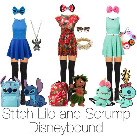 Lilo and stitch and scrump group disneybound by fivesos-oasis on Polyvore featuring Ruby Rocks, Club L, Disney, Vans and Alexander McQueen Disney Bounding Lilo And Stitch, Disney Outfits Stitch, Lilo And Stitch Disney Outfit, Lilo And Stitch Outfit Ideas, Stitch Outfits Disney, Stitch Outfit Ideas, Scrump Costume, Stitch Inspired Outfits, Lilo And Stitch Outfits