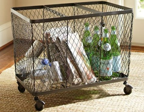 8 Stylish Ways to Recycle in Small Spaces Laundry System, Recycling Station, Recycling Information, Recycling Center, Kitchen Trash Cans, Ways To Recycle, November 30, Decorative Pottery, Laundry Hamper