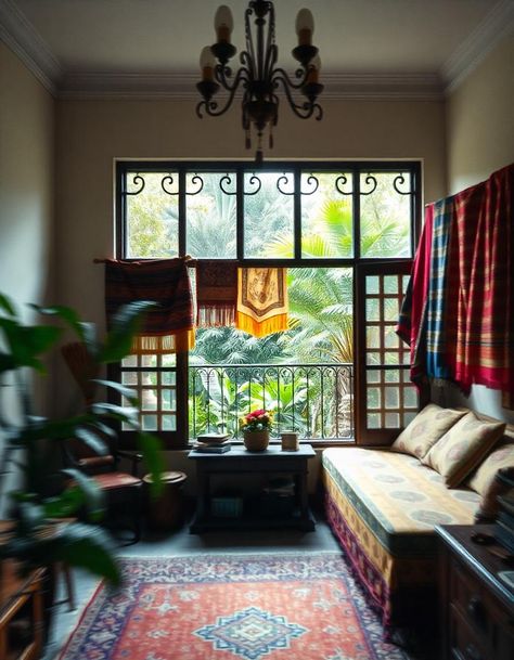 Modern Indonesian Interior, Indonesian Decor Interiors, Indonesian Home Design, Indonesian Colonial House, Indonesian House Traditional, House Interior, Living Room