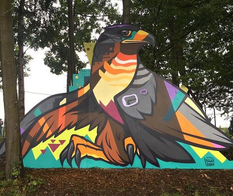 Roskilde Denmark, Leo Art, Cartoon Dolphin, Animal Artwork, Bird Of Prey, Animals Artwork, Colorful Artwork, Shoe Art, Street Artists