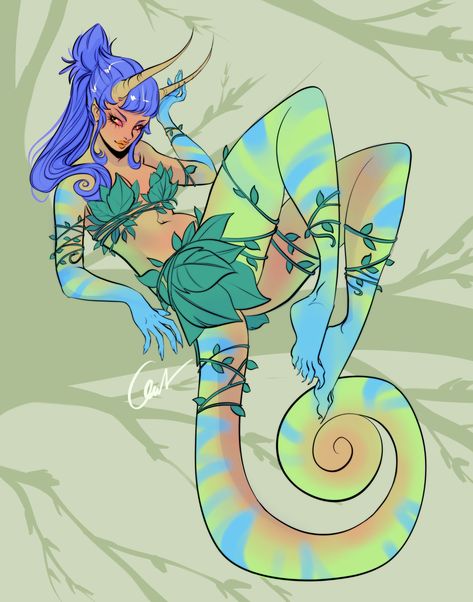 Forest People, Oc Inspo, Original Characters, Fantasy Creatures Art, Character Inspo, Mythical Creatures Art, Random Art, Monster Girl, Kawaii Art