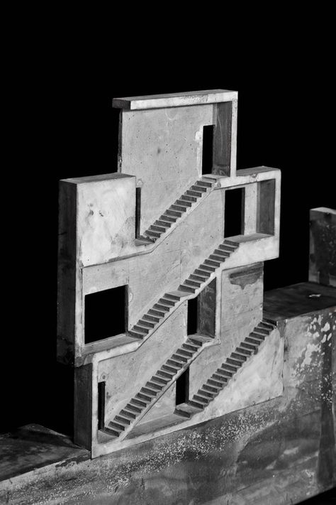 Josep Ferrando - Project for a house in St. Cugat. Model Architecture, Arch Model, 3d Modelle, Model Drawing, Gothic Architecture, Architecture Presentation, Brutalism, Model Making, Architecture Model