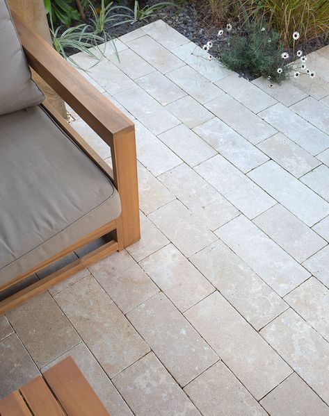 Outdoor Stone Cobbles | Limestone & Porcelain Cobbles | Quorn Stone Outdoor Limestone, Quorn Stone, Limestone Tiles, Limestone Pavers, Limestone Paving, Outdoor Pavers, Tiles Designs, Exterior Tiles, Exterior Wall Tiles