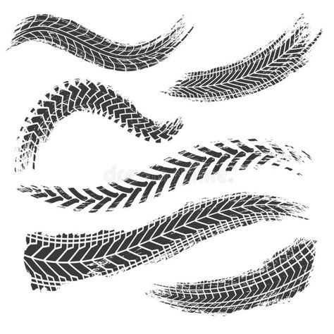 Motocross Vector, Auto Tattoo, Tire Marks, Mark Tattoo, Motorcycle Illustration, Tire Tracks, Muster Tattoos, Tire Tread, Bicycle Wheel