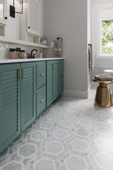 Teal Vanity Bathroom, Unique Cabinet Doors, Teal Vanity, Medicine Cabinet Storage, Cabinets Styles, Teal Kitchen Cabinets, Console Cabinets, Teal Cabinets, Indian House Exterior Design