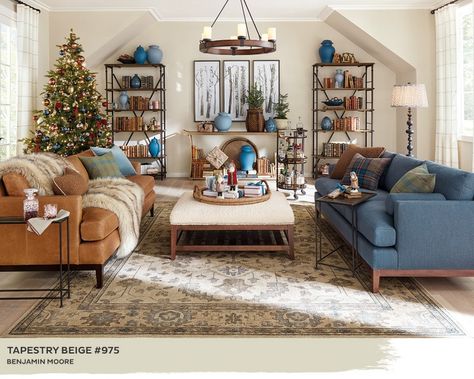 Beautiful Paint Colors for 2022 from Ballard Designs - The Decorologist How To Lay Out Furniture In Living Room, Double Sofa Living Room Layout, Living Room 2 Sofas, Layout Apartment, Great Room Layout, Large Living Room Layout, Two Couches, Sofa Layout, Couches Living