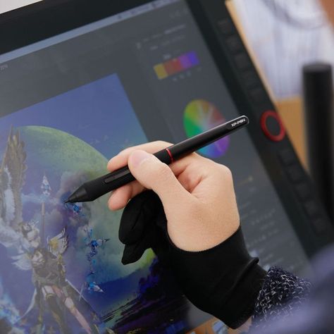 Digital Artist Setup Aesthetic, Digital Art Tools, Drawing Tablet Aesthetic, Animator Aesthetic, Animation Tablet, Digital Artist Aesthetic, Visual Elements Of Art, Artist Workspace, Digital Drawing Tablet