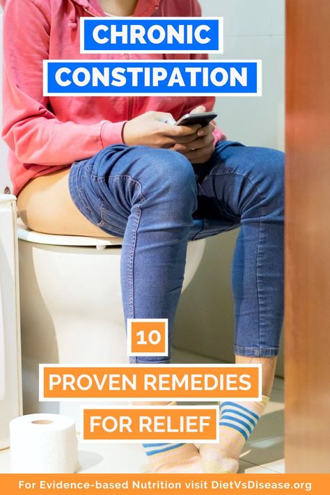 Chronic constipation is a common and uncomfortable complaint. It’s rarely dangerous and can often be prevented and treated at home with diet and lifestyle changes. This article explores ten research-backed methods of easing chronic constipation… all of which can be done yourself at home. | Chronic Constipation | Extreme Constipation, Constipation Diet, Ways To Relieve Constipation, Help Constipation, Constipation Remedies, Snoring Remedies, Chronic Constipation, Prevent Constipation, How To Stop Snoring