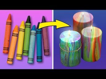 How To Color Candles, Waste Material Craft Ideas, Waste Material Craft, Color Candles, Crayon Candles, Crayon Painting, Craft From Waste Material, Egg Candle, Diy Lipstick