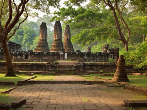 Discover Thailand's Beauty: Ancient Ruins of Sukhothai Inspiring Landscapes, Ancient Ruins, Awe Inspiring, Thailand, Beauty, Ruins