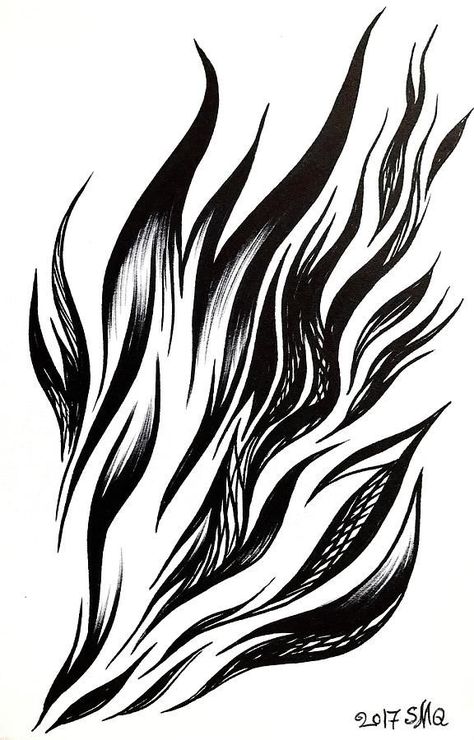 Black flames abstract art by Sofia Goldberg in 2022 | Black and white drawing, Flame art, Drawing flames Fire Drawing Black And White, Drawing Fire Flames, Black Flame Tattoo, Fire Flames Drawing, Watercolor Flames, Fire Line Art, Flame Outline, Fire Stencil, Fire Black And White