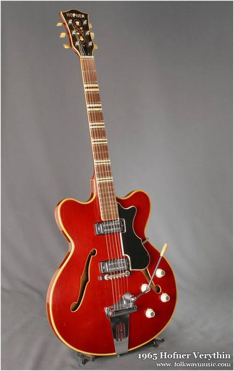 Hofner Verythin from 1965: Hofner Guitar, Semi Hollow Guitar, Guitar Pictures, Vintage Guitar Amps, Semi Acoustic Guitar, Music Gadgets, Diy Guitar, Guitar Ideas, Guitar Amps