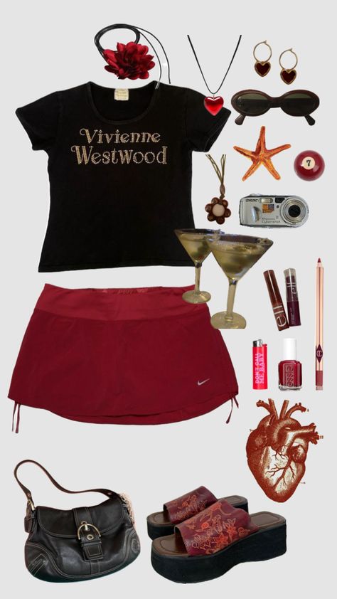 first rounds on me! #cocktail #nightout #alternative #grunge #designer #nightout #outfit #inspo #y2k #marykate #ashley #lanadelrey Outfit Inspo Y2k, Nightout Outfit, Alternative Grunge, Dont Call Me, Mary Kate, Vivienne Westwood, Essie, Lana Del Rey, Night Out