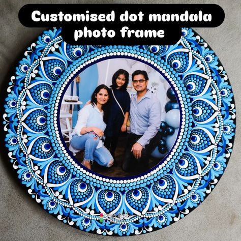 Gifts are always special....that too if it is handmade then it becomes memorable..... created this beautiful dotpainted mandala wallhanging as a token of love from my customer @poonam_krdp to her loved ones @poojapuneet for Rakshabandhan. Customised dot mandala.... #needlesandcolours #walldecor # #diyartworks #dotmandalapainting #customisedartwork #dotmandalaphotoframe Mandala Photo Frame, Henna Wall Art, Paper Wall Art Diy, Bottle Paint, Coconut Shell Crafts, Mosaic Art Diy, Easy Mandala, Plate Decoration, Easy Mandala Drawing