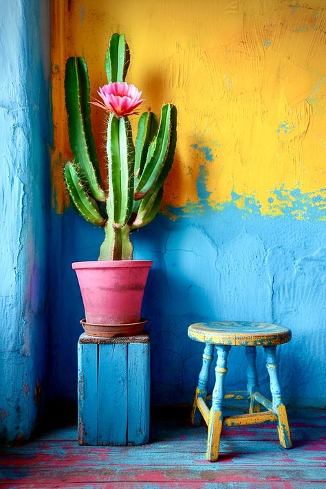 Wave Art Painting, Cactus Background, Arizona Decor, Pink Guava, Cactus Care, Cactus Decor, Growing Tips, Cactus Art, Arte Sketchbook