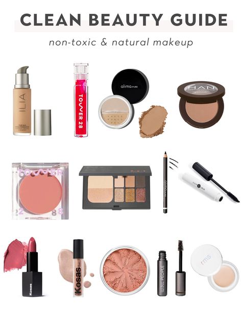 Clean Makeup Products Drugstore, Non Toxic Eyeshadow, Clean Beauty Products Skin Care, Best Non Toxic Makeup, Best Clean Makeup Brands, Best Clean Beauty Products, Clean Girl Aesthetic Makeup Products, Best Beauty Products 2022, Best Natural Makeup Products