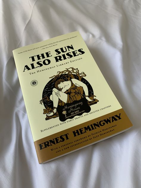 ernest hemingway’s the sun also rises Hemingway Aesthetic, Ernest Hemingway Aesthetic, The Sun Also Rises Book, Ernest Hemingway Wallpaper, Hemingway Books, Quotes Hemingway, Ernest Hemingway Books, Hemingway House, The Sun Also Rises