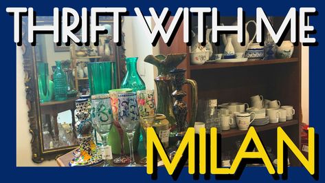 Thrift shopping Milan 2021 #thrift #vintagedecor #milano #italy #texastomilandiyitaly Thrift With Me, Thrift Vintage, Vintage Shopping, Milano Italy, Thrift Shopping, Milan Italy, Antique Shops, Great Places, Vintage Shops