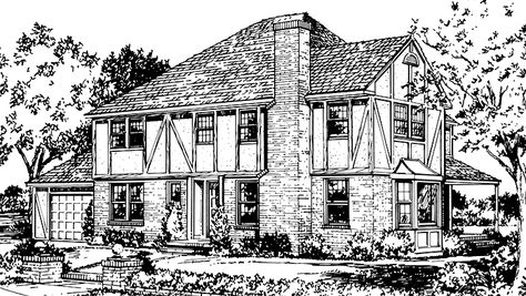 Modern Tudor House Plans, Modern Tudor House, Manor Floor Plan, Tudor House Plans, Sofia Ferreira, Texas House Plans, Modern Tudor, Tudor Home, Contemporary Modern House