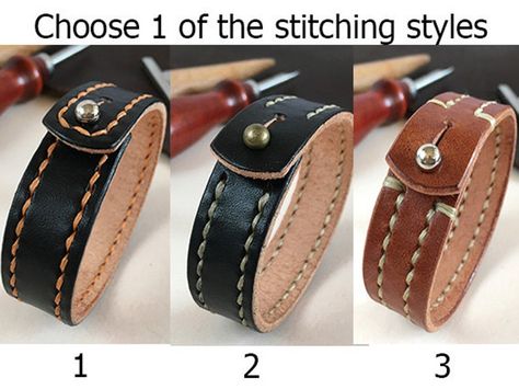 Mens Leather Cuff Bracelets, Craft Paper Bag, Diy Leather Working, Leather Wrist Cuff, Leather Bangle, Leather Jewellery, Leather Workshop, Leather Wristbands, Leather Cuff Bracelet