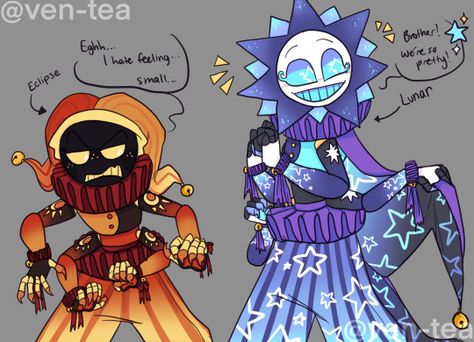 Fnaf Eclipse Fanart, Lunar Fnaf Fanart, Sun And Moon Show Fanart, Aesthetic Fnaf, Eclipse Fanart, Eclipse Fnaf, Fnaf Cosplay, Fnaf Oc, Fnaf Sb