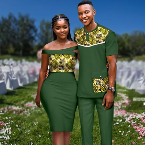 African Couple, Couples African Outfits, African Wear For Men, African Traditional Wear, African Print Shirt, African Wear Styles For Men, Latest African Men Fashion, African Shirts For Men, African Print Dress Ankara