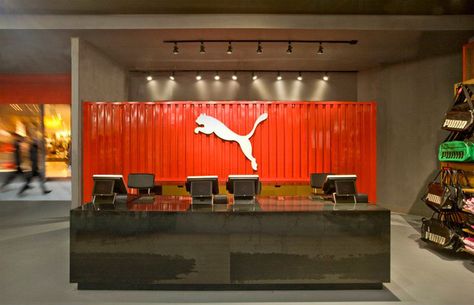 . Fitness Design Gym, Ontario California, Puma Store, Corporate Event Design, Fashion Displays, Retail Store Design, Fitness Design, Retail Interior, Architecture Interiors