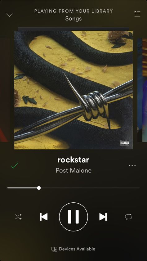 Rockstar- Post Malone insta@carolyn_blank Post Malone Music, Post Malone Lyrics, Iphone Music, Playlist Names Ideas, Song Recommendations, Music Pics, Music Clips, Cover Songs, Music Player