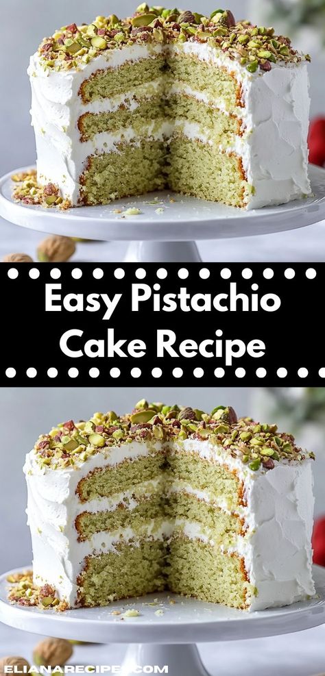 Searching for a unique cake that stands out? This Easy Pistachio Cake Recipe offers a delightful twist on traditional desserts. Its moist texture and vibrant color make it perfect for any holiday or gathering. Pistachio Jello Cake, Pistachio Cake With Box Cake, Easy Pistachio Cake, Cake Mix And Pudding, Pistachio Pudding Cake, Pistachio Cake Recipe, Traditional Desserts, Poppy Seed Cake, Pistachio Pudding